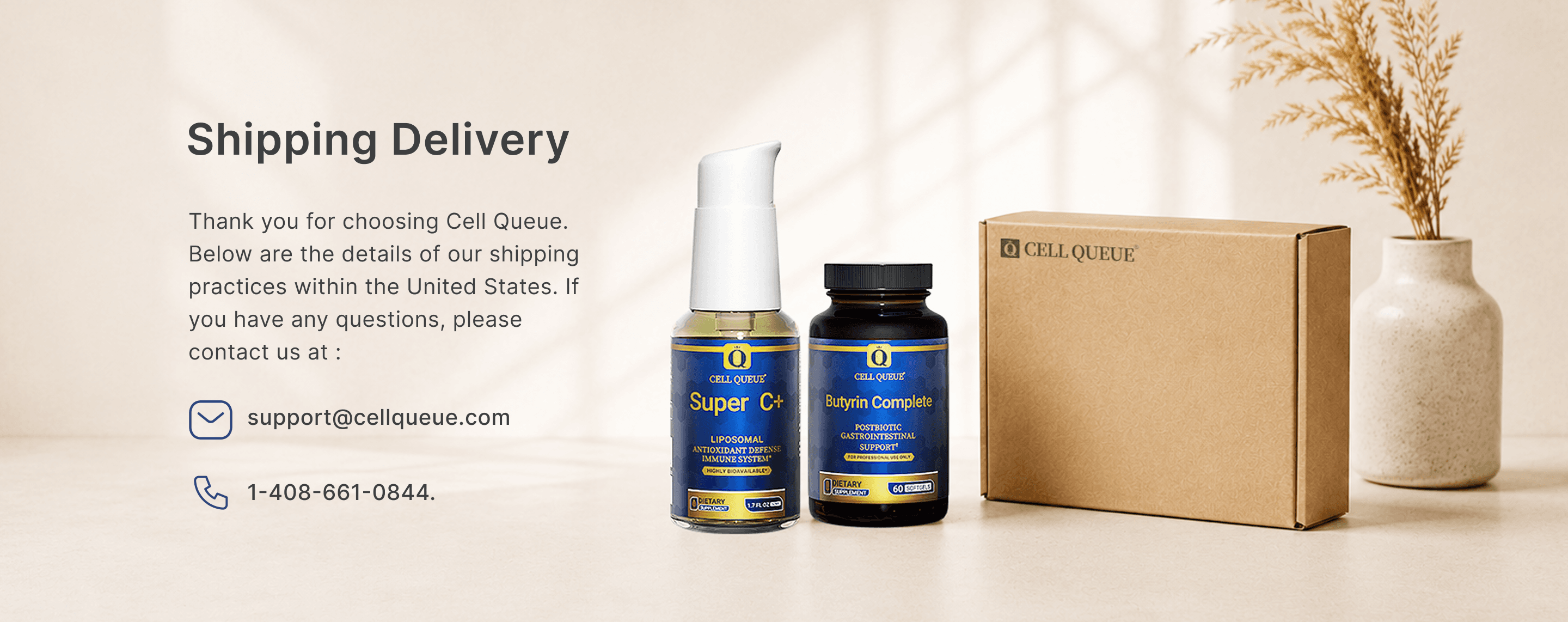 Shipping Delivery — Cell Queue shipping information
