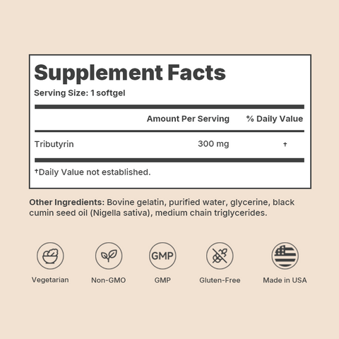 Butyrin Complete - Postbiotic gastrointestinal support